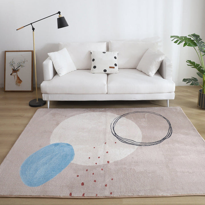 Arosta | Multikleuren Woonkamer Tapijt Westerse Handgedrukte Area Tapijt Synthetisch Antislip Vloerkleed Huisdiervriendelijk voor Binnen Tapijten