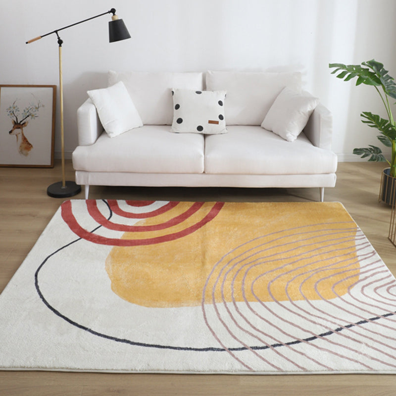 Arosta | Multikleuren Woonkamer Tapijt Westerse Handgedrukte Area Tapijt Synthetisch Antislip Vloerkleed Huisdiervriendelijk voor Binnen Tapijten