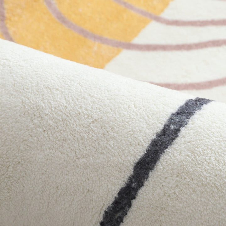 Arosta | Multikleuren Woonkamer Tapijt Westerse Handgedrukte Area Tapijt Synthetisch Antislip Vloerkleed Huisdiervriendelijk voor Binnen Tapijten