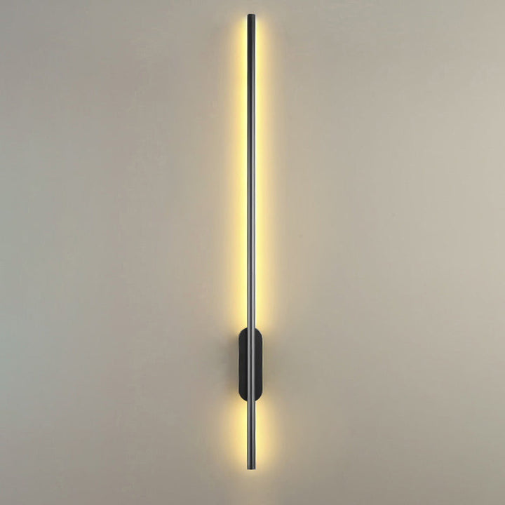 Zwarte Rod LED Wandlamp Licht Eenvoudige Stijl Metaal Wandlamp Licht voor Woonkamer