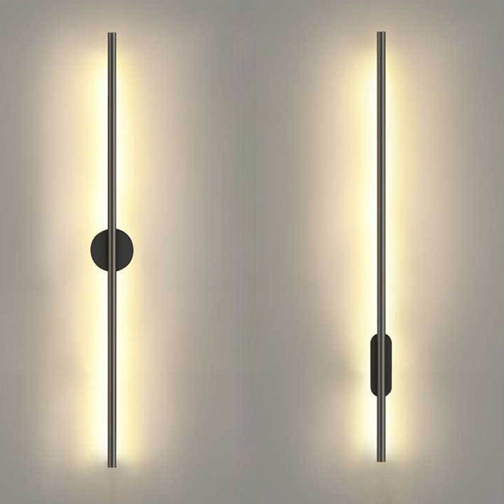 Zwarte Rod LED Wandlamp Licht Eenvoudige Stijl Metaal Wandlamp Licht voor Woonkamer