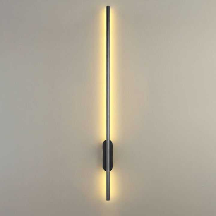Zwarte Rod LED Wandlamp Licht Eenvoudige Stijl Metaal Wandlamp Licht voor Woonkamer
