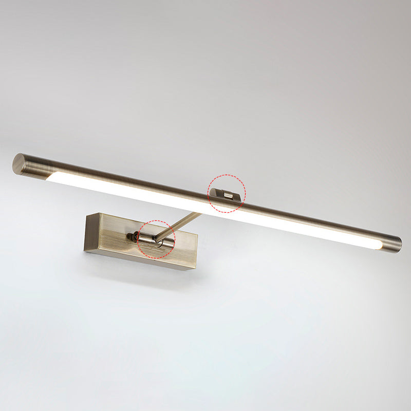 Buis LED Foto Lamp Minimalistisch Metaal Badkamer Vanity Wand Lamp met Draaibare Arm