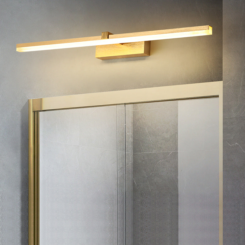 Gouden Stift-vormige Badverlichting Eenvoudigheid Metaal LED Wastafelverlichting voor Badkamer