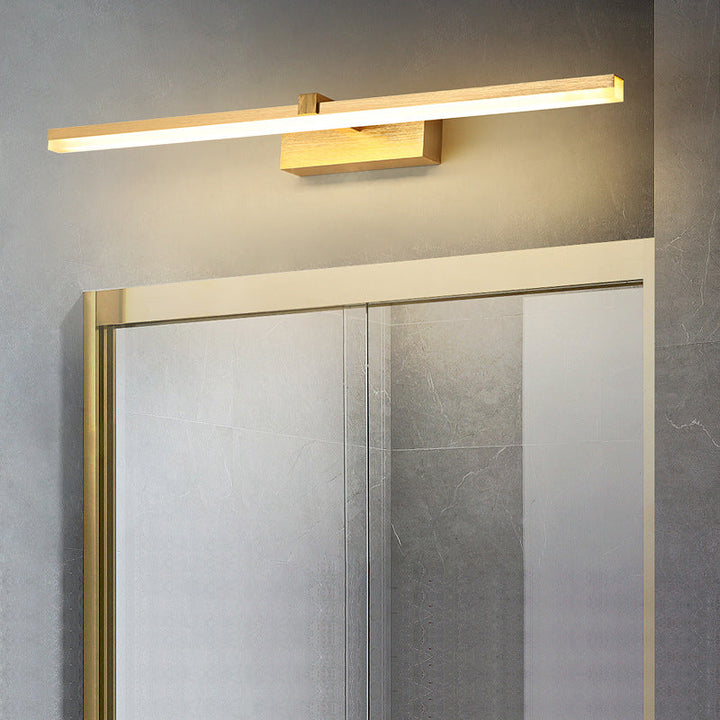 Gouden Stift-vormige Badverlichting Eenvoudigheid Metaal LED Wastafelverlichting voor Badkamer