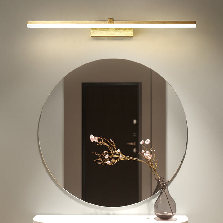 Gouden Stift-vormige Badverlichting Eenvoudigheid Metaal LED Wastafelverlichting voor Badkamer