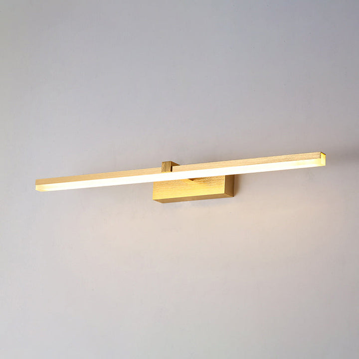 Gouden Stift-vormige Badverlichting Eenvoudigheid Metaal LED Wastafelverlichting voor Badkamer