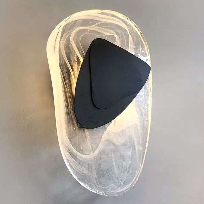 Moderne nordic wandlamp 1 licht glas wandmontage verlichting luxueuze wandlamp voor slaapkamer