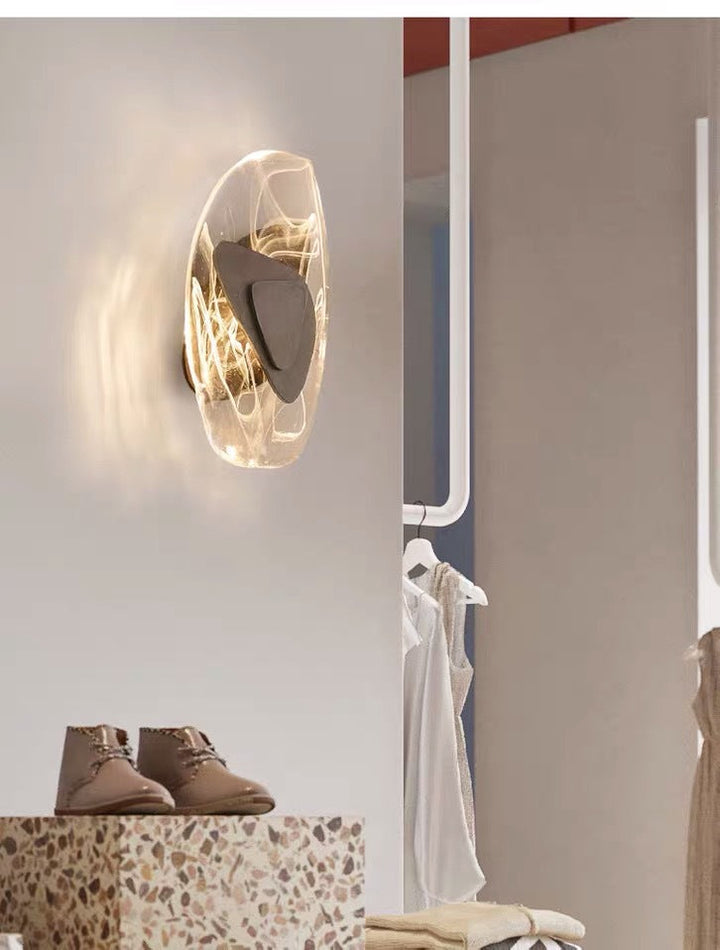 Moderne nordic wandlamp 1 licht glas wandmontage verlichting luxueuze wandlamp voor slaapkamer