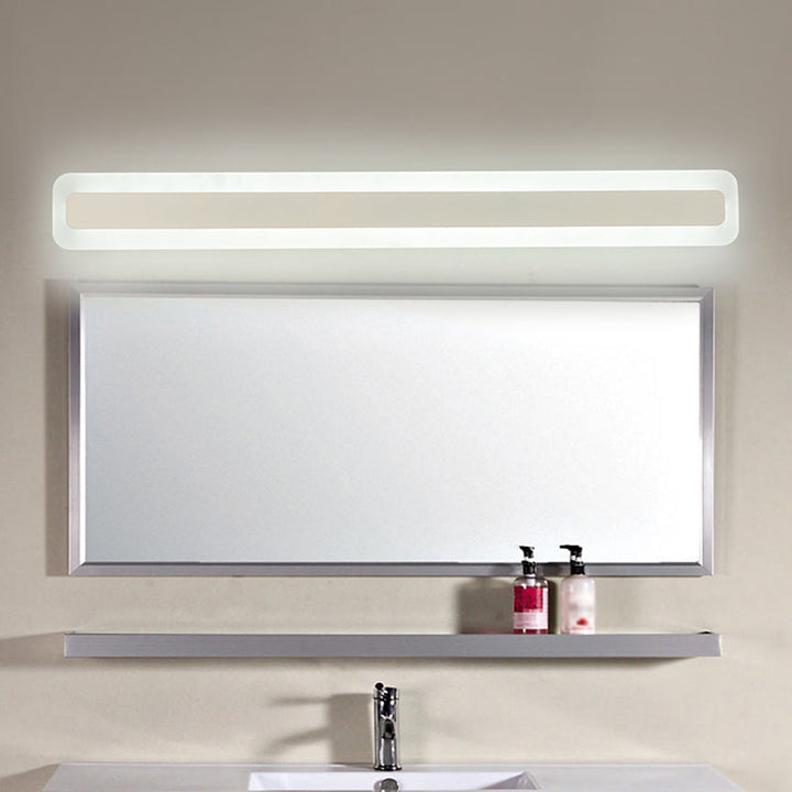 Rechthoekige acryl-LED-wandlamp Nordic waterdichte make-up wandlamp voor de badkamer