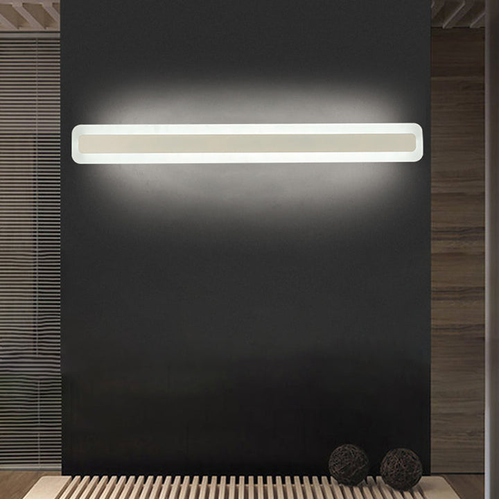 Rechthoekige acryl-LED-wandlamp Nordic waterdichte make-up wandlamp voor de badkamer