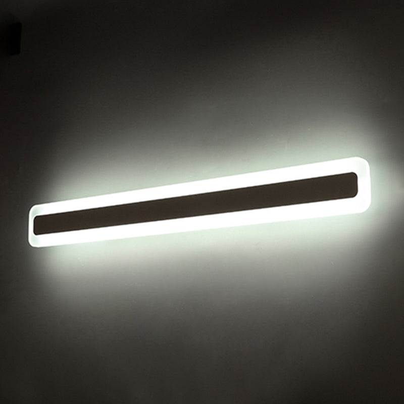 Rechthoekige acryl-LED-wandlamp Nordic waterdichte make-up wandlamp voor de badkamer