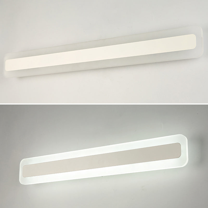 Rechthoekige acryl-LED-wandlamp Nordic waterdichte make-up wandlamp voor de badkamer