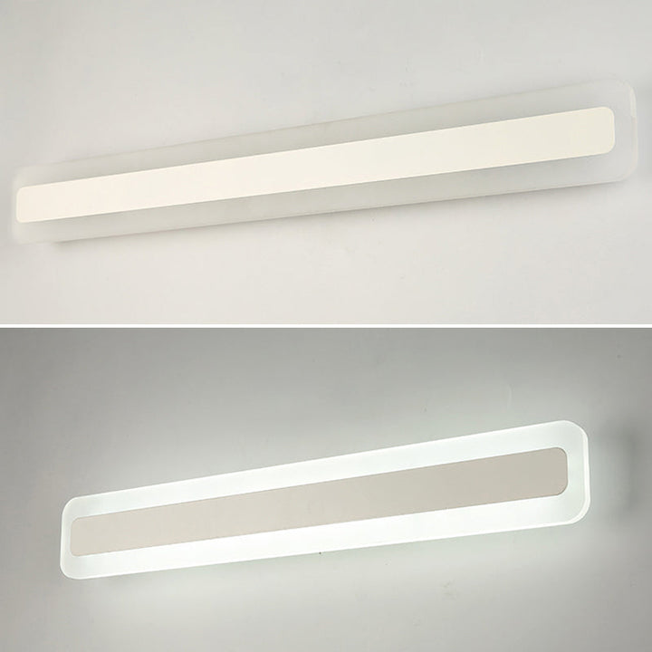 Rechthoekige acryl-LED-wandlamp Nordic waterdichte make-up wandlamp voor de badkamer