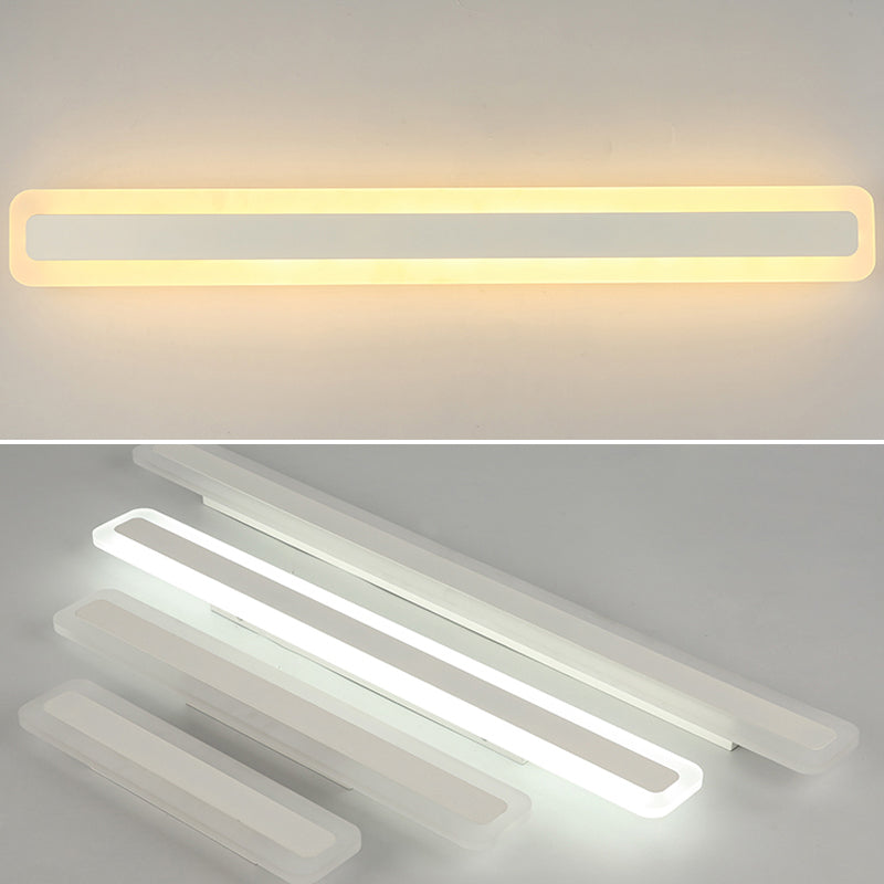 Rechthoekige acryl-LED-wandlamp Nordic waterdichte make-up wandlamp voor de badkamer