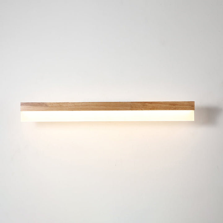 Moderne badkamer wastafellicht hout LED wastafelverlichting in acrylscherm