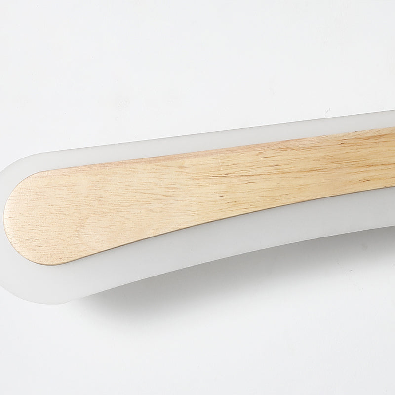Moderne badkamer wastafellicht hout LED wastafelverlichting in acrylscherm