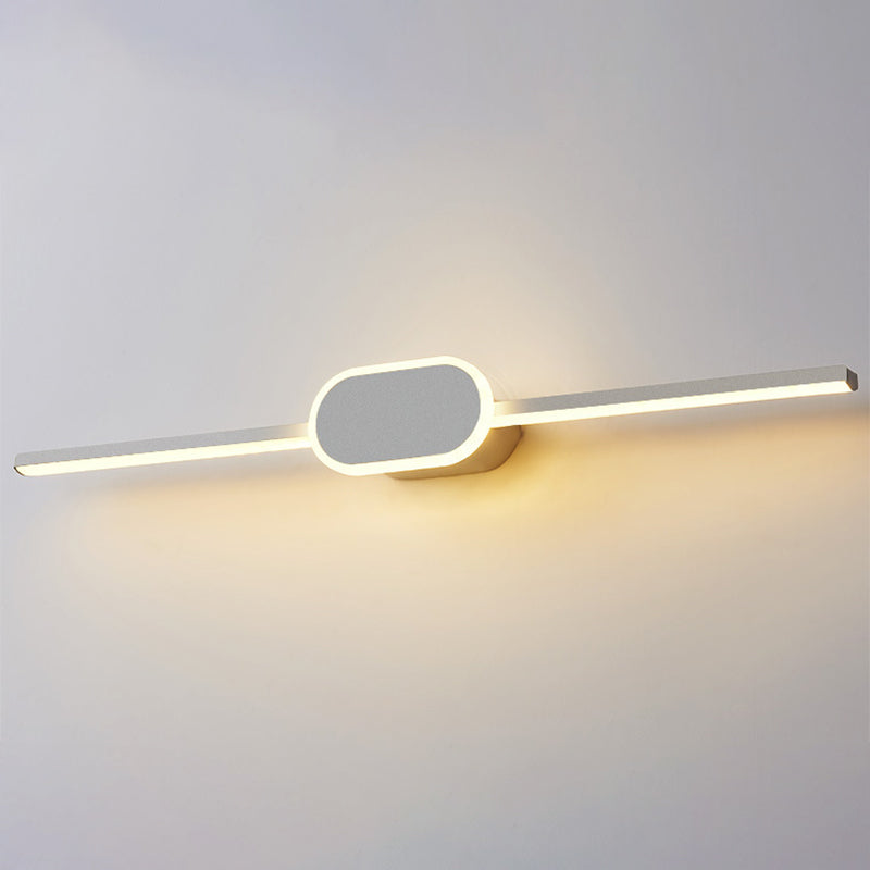 Lineare Vanity Wandlampen Moderne Minimalistische Stijl Metaal Enkel Vanity Licht