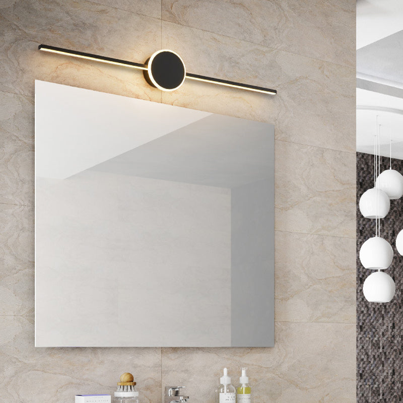 Lineare Vanity Wandlampen Moderne Minimalistische Stijl Metaal Enkel Vanity Licht