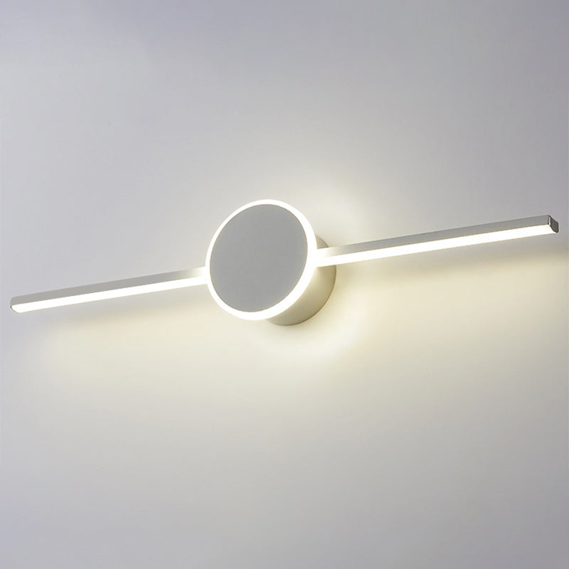 Lineare Vanity Wandlampen Moderne Minimalistische Stijl Metaal Enkel Vanity Licht