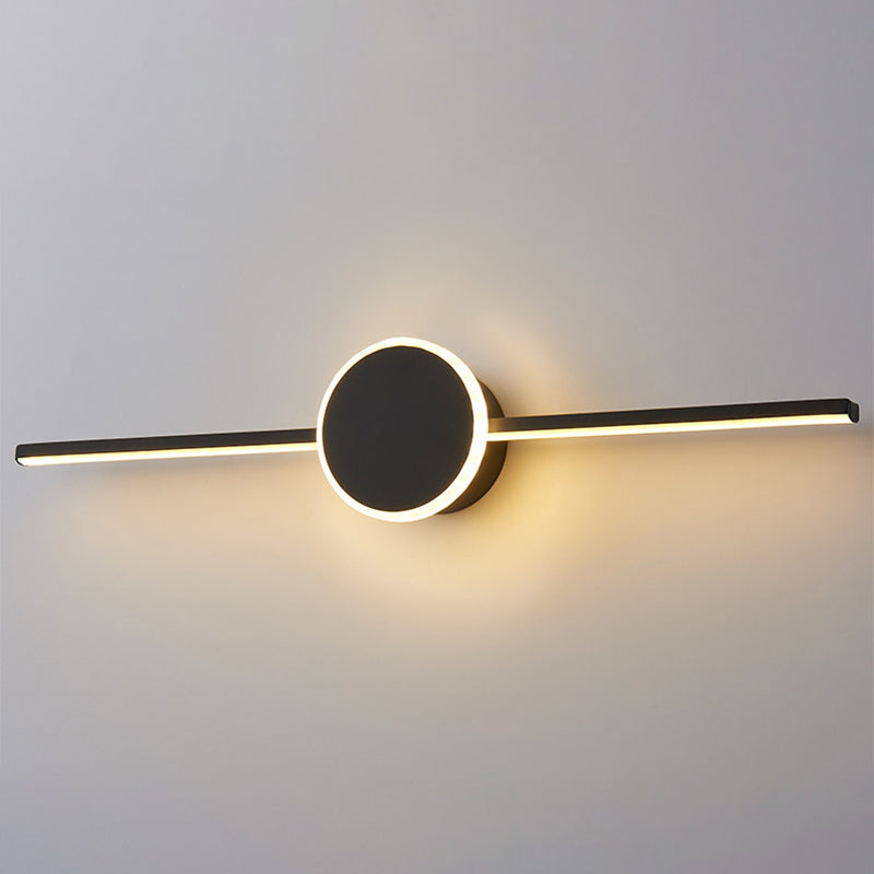Lineare Vanity Wandlampen Moderne Minimalistische Stijl Metaal Enkel Vanity Licht