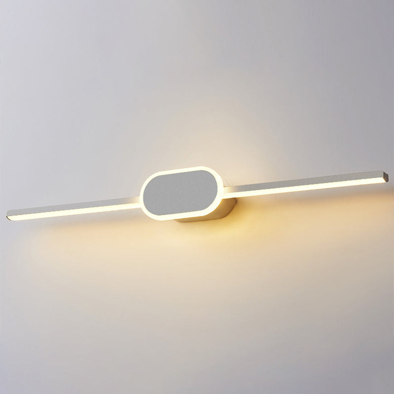 Lineare Vanity Wandlampen Moderne Minimalistische Stijl Metaal Enkel Vanity Licht