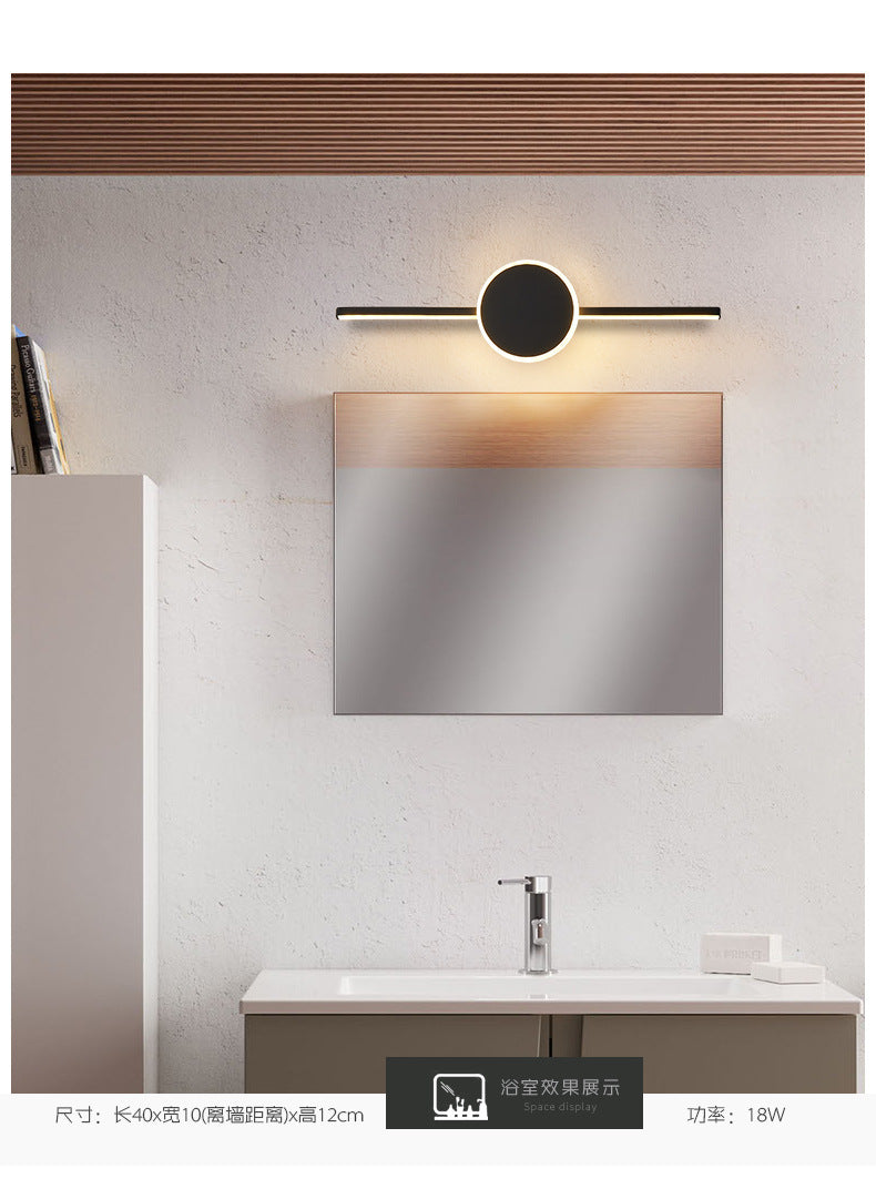 Lineare Vanity Wandlampen Moderne Minimalistische Stijl Metaal Enkel Vanity Licht