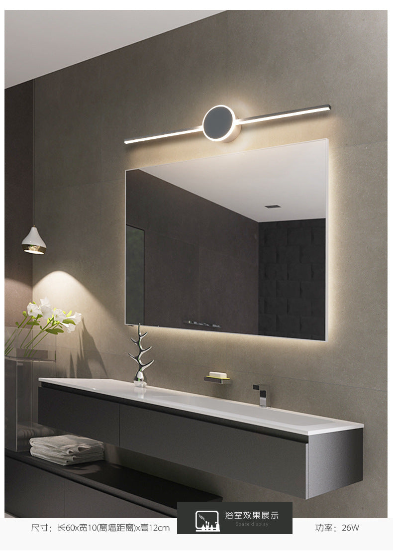 Lineare Vanity Wandlampen Moderne Minimalistische Stijl Metaal Enkel Vanity Licht