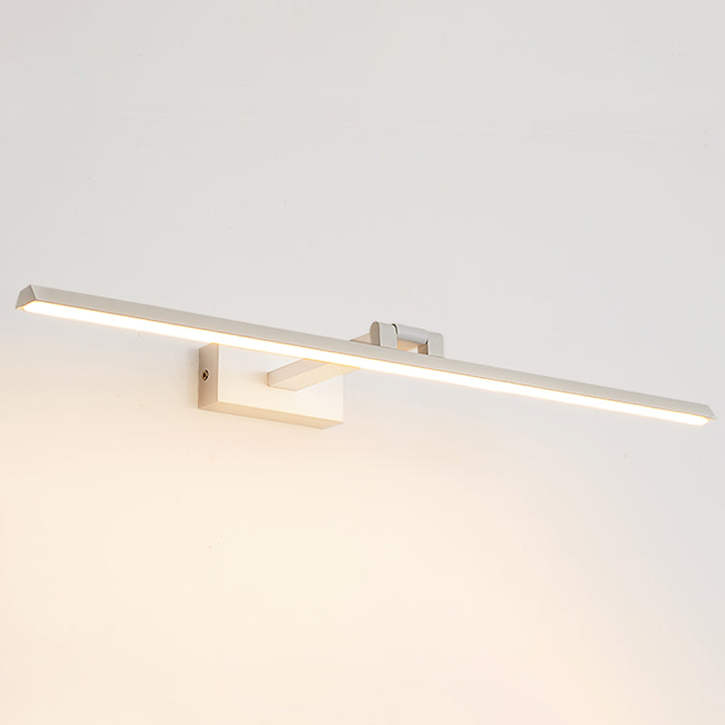 Lineaire LED-Spiegellampen Moderne minimalistische stijl Metaal Enkele Spiegellamp