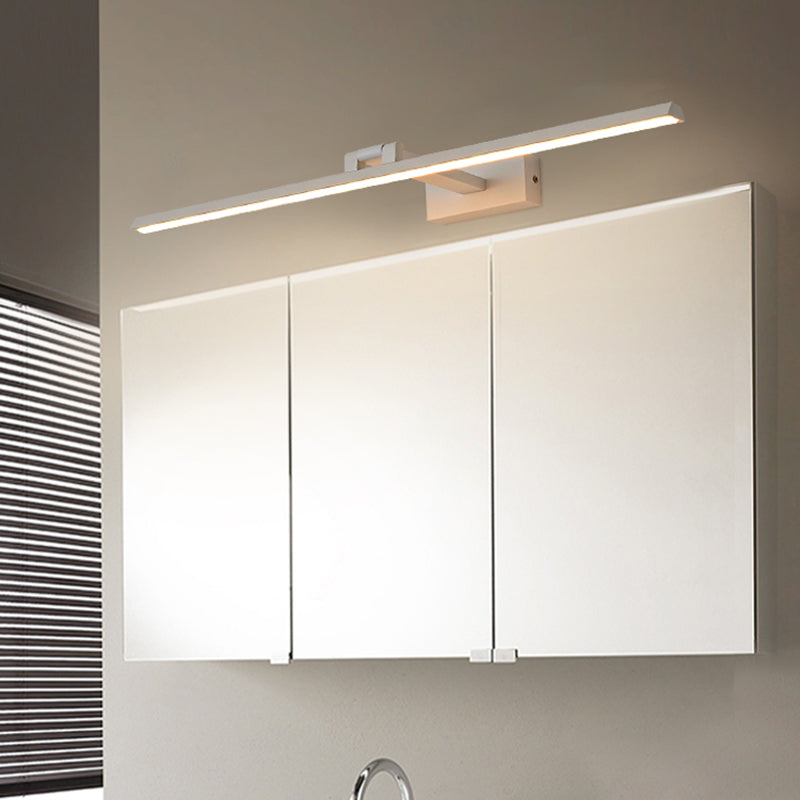 Lineaire LED-Spiegellampen Moderne minimalistische stijl Metaal Enkele Spiegellamp