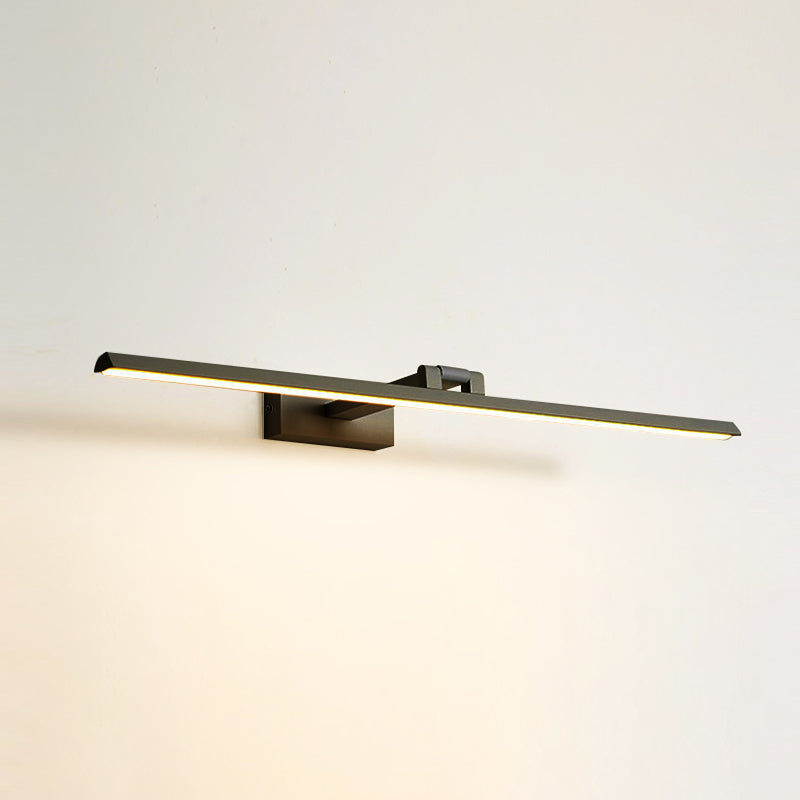 Lineaire LED-Spiegellampen Moderne minimalistische stijl Metaal Enkele Spiegellamp