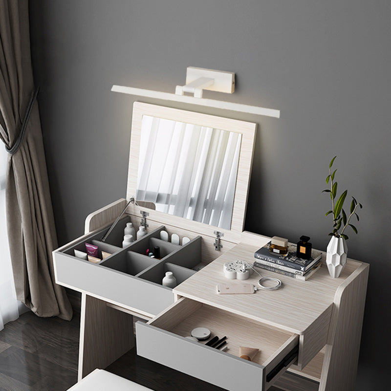 Lineaire LED-Spiegellampen Moderne minimalistische stijl Metaal Enkele Spiegellamp