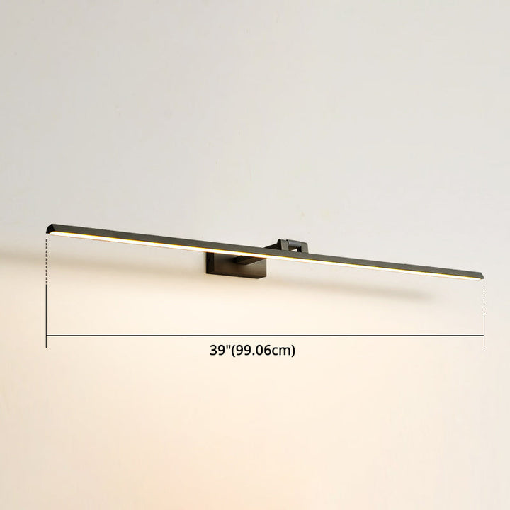 Lineaire LED-Spiegellampen Moderne minimalistische stijl Metaal Enkele Spiegellamp