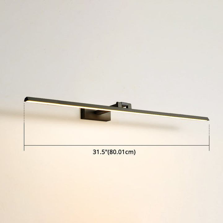 Lineaire LED-Spiegellampen Moderne minimalistische stijl Metaal Enkele Spiegellamp