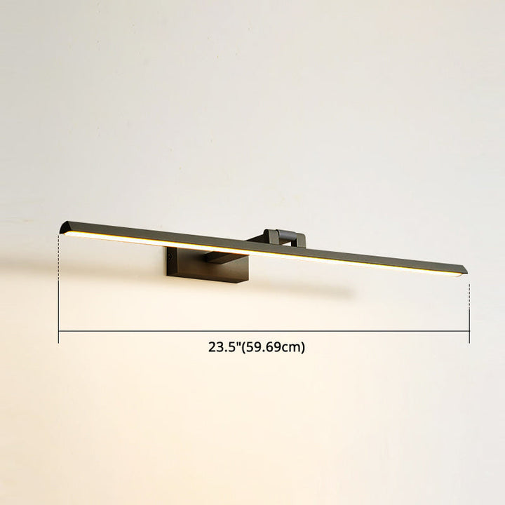 Lineaire LED-Spiegellampen Moderne minimalistische stijl Metaal Enkele Spiegellamp