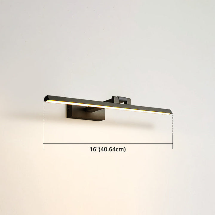 Lineaire LED-Spiegellampen Moderne minimalistische stijl Metaal Enkele Spiegellamp