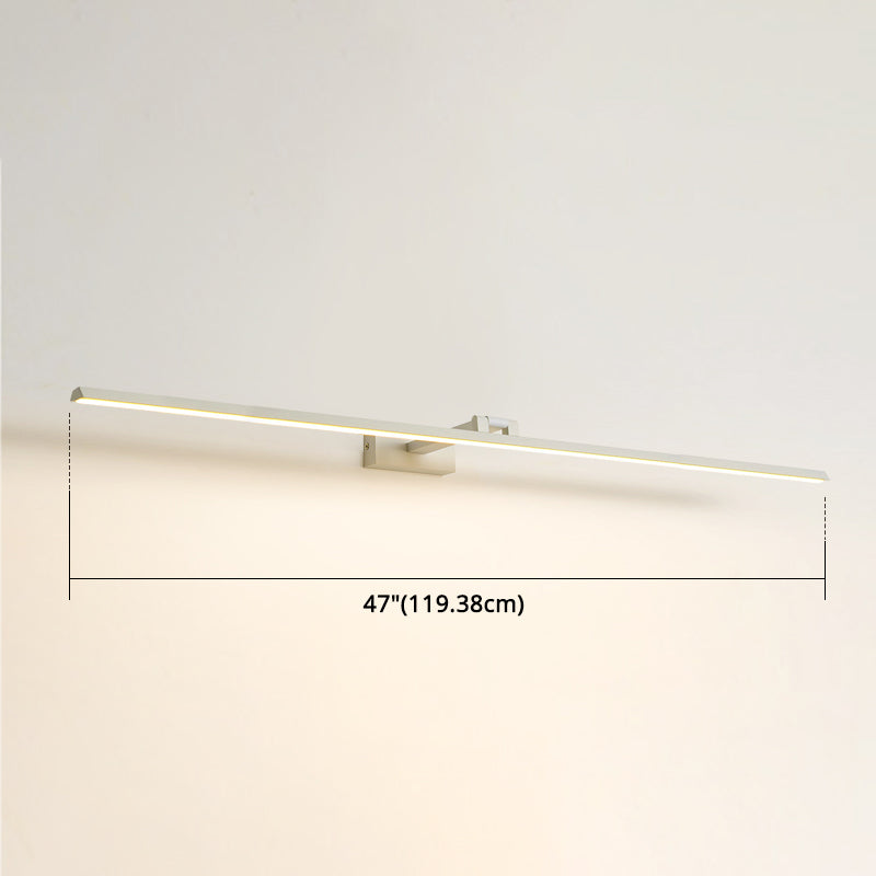 Lineaire LED-Spiegellampen Moderne minimalistische stijl Metaal Enkele Spiegellamp