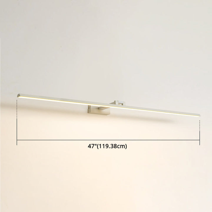 Lineaire LED-Spiegellampen Moderne minimalistische stijl Metaal Enkele Spiegellamp