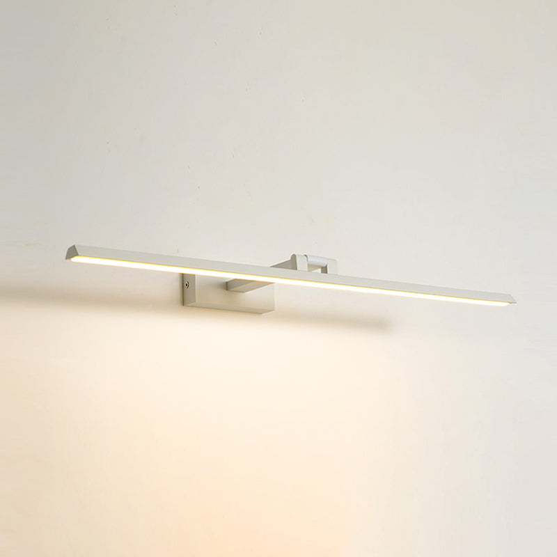 Lineaire LED-Spiegellampen Moderne minimalistische stijl Metaal Enkele Spiegellamp