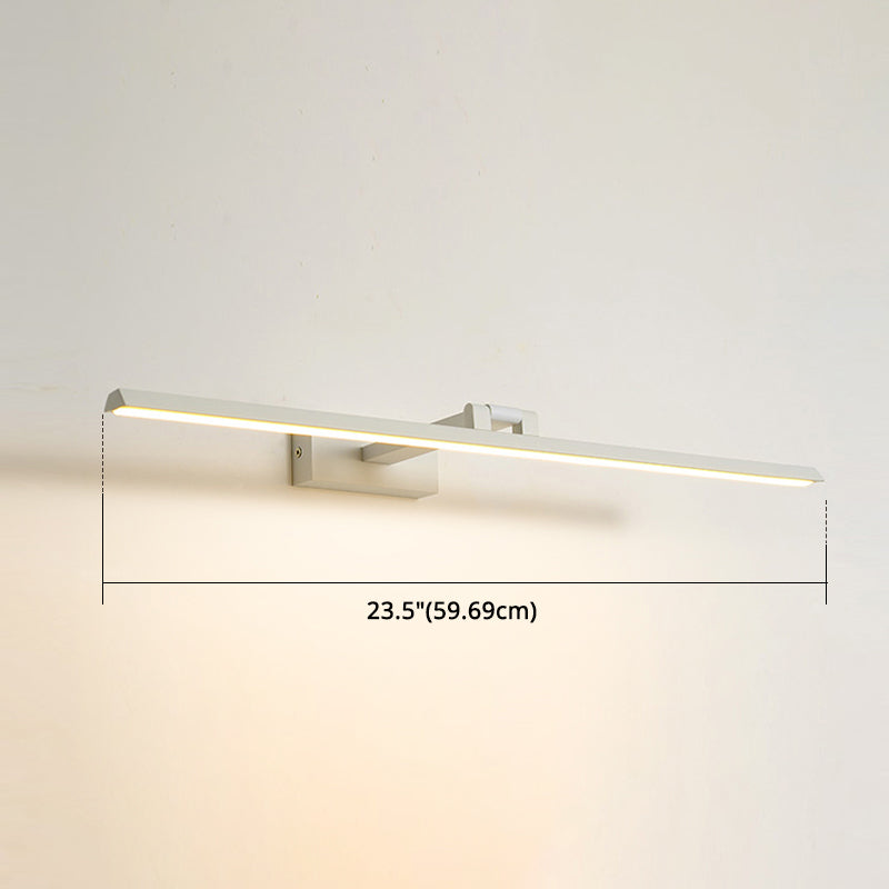 Lineaire LED-Spiegellampen Moderne minimalistische stijl Metaal Enkele Spiegellamp