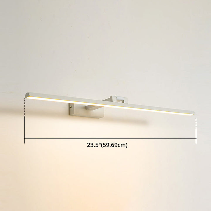 Lineaire LED-Spiegellampen Moderne minimalistische stijl Metaal Enkele Spiegellamp