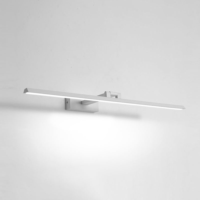 Lineaire LED-Spiegellampen Moderne minimalistische stijl Metaal Enkele Spiegellamp