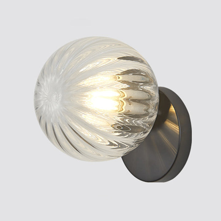Moderne eenvoud Wandlamp 1 licht Metaal Wandlamp met glas scherm
