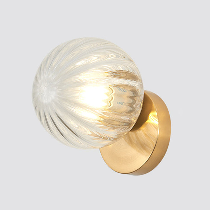 Moderne eenvoud Wandlamp 1 licht Metaal Wandlamp met glas scherm