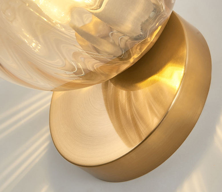 Moderne eenvoud Wandlamp 1 licht Metaal Wandlamp met glas scherm