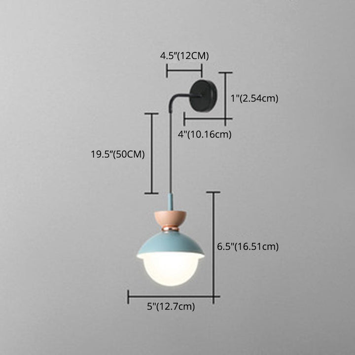Macaroon Mini Wandlamp Nordic Kleurrijke Binnenverlichting Wandverlichting voor Slaapkamer Gang