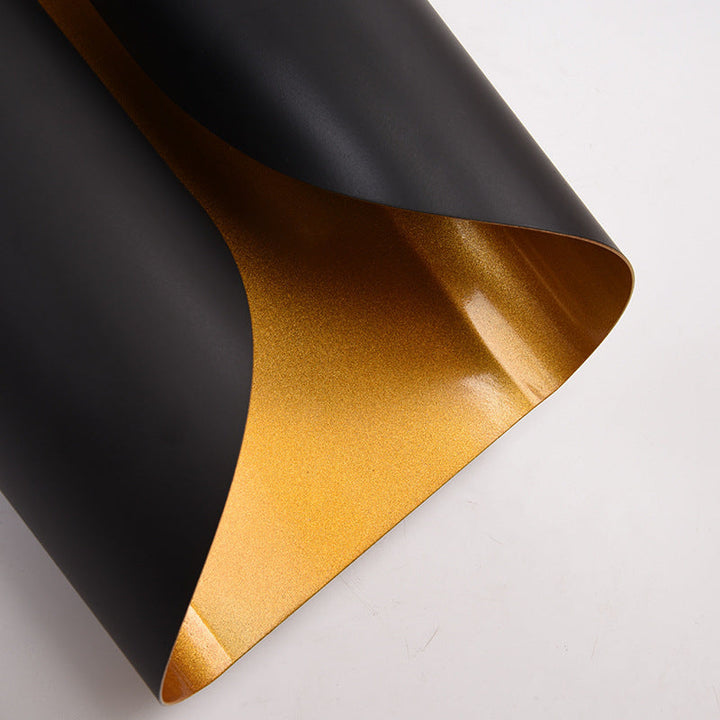 Kolonialstijl Rollfläche Wand-sconce 2 Licht Metalen Wandmontage Lamp in zwart
