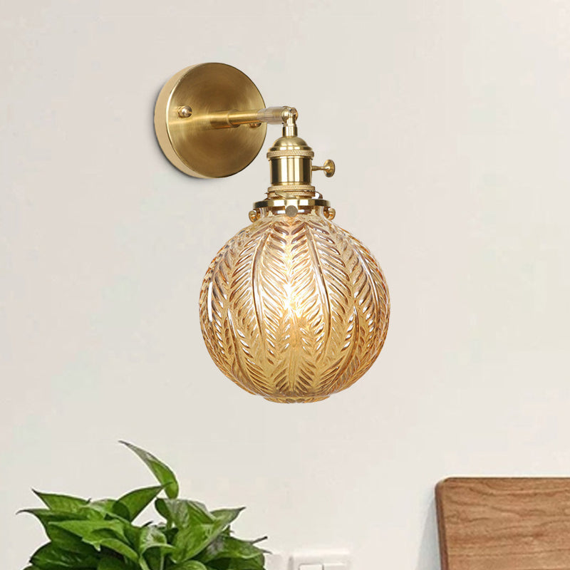 Geometrische/Globe/Pentagram Wandlamp Hedendaags Prismatisch Glas 1 Lamp Messing Wandgemonteerde Verlichtingsarmatuur
