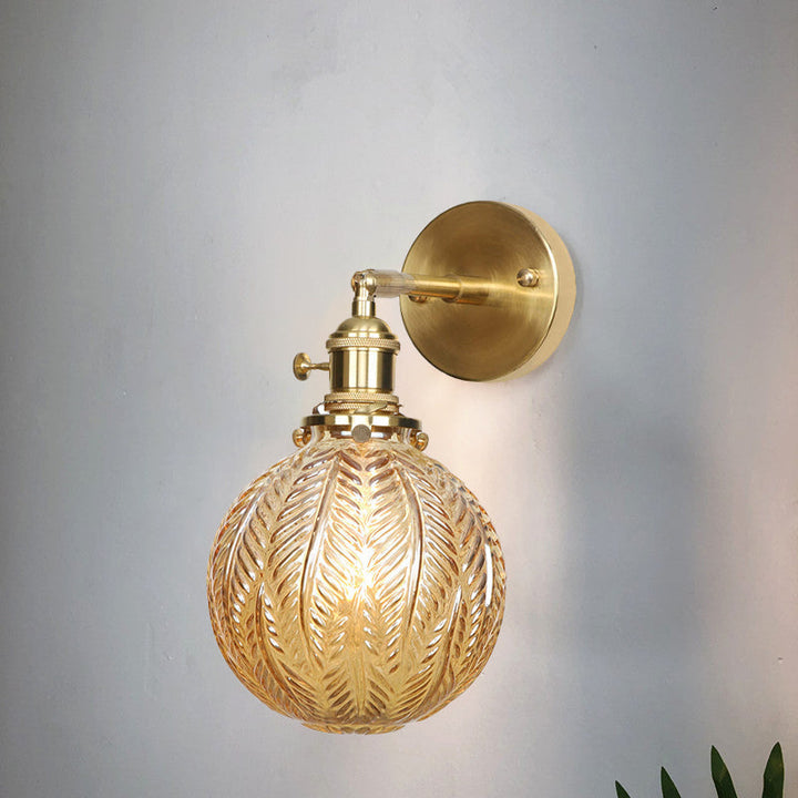 Geometrische/Globe/Pentagram Wandlamp Hedendaags Prismatisch Glas 1 Lamp Messing Wandgemonteerde Verlichtingsarmatuur