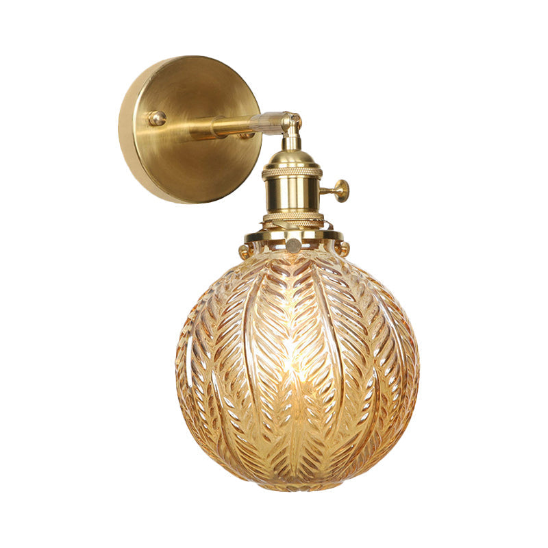 Geometrische/Globe/Pentagram Wandlamp Hedendaags Prismatisch Glas 1 Lamp Messing Wandgemonteerde Verlichtingsarmatuur